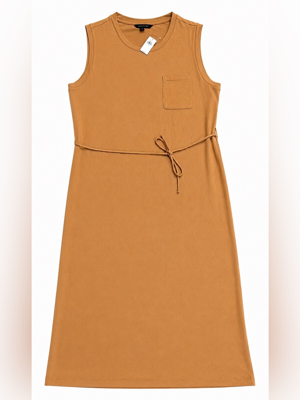 Banana Republic Sleeveless Midi Dress in Caramel Large
